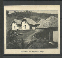 Ein Teil Vom Postkarte - Doktorhaus Und Hospital In Wuga, Unused (Part Of An Post Card) - Ehemalige Dt. Kolonien