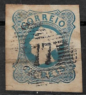 PORTUGAL 1853 D. MARIA 25R CARIMBO 77? (NP#94-P16-L6) - Usado