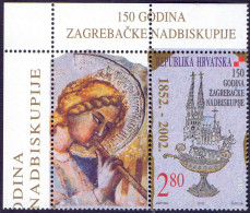 CROATIA - HRVATSKA - ARCHDIOCESE OF ZAGREB + LABEL - **MNH - 2002 - Cristianismo