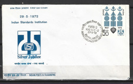 INDE. N°338 Sur Enveloppe 1er Jour (FDC) De 1972. Standardisation. - FDC