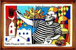 Uruguay 2024  FDC First Day Cover Mnh S/S Bloc  - Pablo Picasso Painter Tableau Painting Sun Sol Drum Brushes - Uruguay