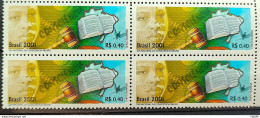 C 2419 Brazil Stamp National Day Of Black Goodness Justice Africa Map 2001 Block Of 4 - Neufs