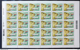 C 2409 Brazil Stamp Sinagogue Pernambuco Israel Judaism Religion Map Flag 2001 Sheet - Unused Stamps