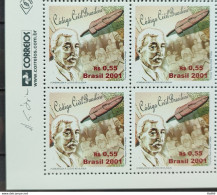 C 2407 Brazil Stamp Clovis Bevilaqua Journalism Law 2001 Block Of 4 Vignette Correios - Unused Stamps