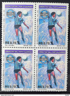 C 2406 Brazil Stamp Football Gremio 2001 Block Of 4 - Unused Stamps