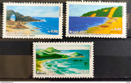 C 2387 Brazil Stamp Tourism Beaches Jericoacoara Ponta Negra Praia Do Rosa 2001  - Ungebraucht