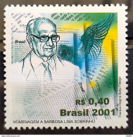C 2386 Brazil Stamp Barbosa Lima Sobrinho Journalism 2001 - Neufs
