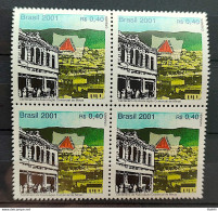 C 2379 Brazil Stamp Commercial Association Of Minas Gerais Flag 2001 BLOCK OF 4 - Neufs