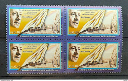 C 2378 Brazil Stamp Poet Murilo Mendes Literature 2001 Block Of 4 - Neufs