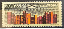 C 2374 Brazil Stamp National Library Book Literature Education 2001 - Neufs