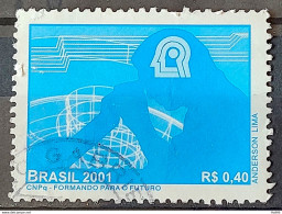 C 2375 Brazil Stamp CNPQ Science Education 2001 Circulated 1 - Used Stamps