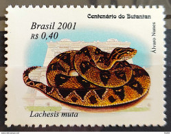 C 2370 Brazil Stamp Butantan Institute Snake Surucucu 2001 - Ungebraucht