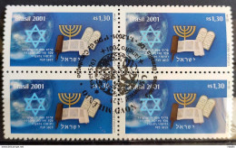 C 2355 Brazil Stamp Religion Judaism Israel 2001 Block Of 4 CBC DF - Ungebraucht
