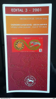 Brochure Brazil Edital 2001 03 Chinese Lunar Calendar Year Of The Snake - Covers & Documents