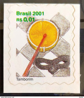 Brazil Regular Stamp RHM 804 Musical Instrument Perce In Wave Tambourine 2001 - Unused Stamps