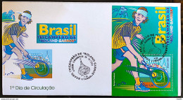 Brazil Envelope FDC 706 Roland Garros Gustavo Keurten Guga Tenis 2001 Minisheet - Nuovi