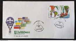 Brazil Envelope FDC 701 C 2361 Scouting Jamboree Foz Do Iguaçu 2001 - FDC