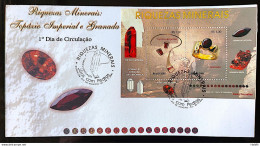 Brazil Envelope FDC 2001 710 Mineral Riches Brazil Stamp 123 CBC RJ - Otros & Sin Clasificación