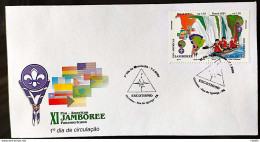 Brazil Envelope FDC 2001 701 Brazil Stamp C 2361 Jamboree Scouting Foz Do Iguaçu CBC PR Scout - Autres & Non Classés