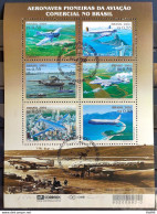B 122 Brazil Stamp Aircraft Pioneers Of Commercial Aviation Airplane 2001 CBC - Nuevos