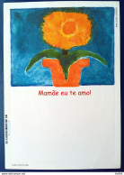 Brazil Aerogram Cod 102 Mae 2001 Flower Vase Mother - Postal Stationery