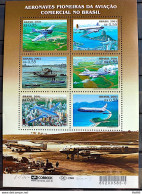 B 122 Brazil Stamp Aircraft Pioneers Of Commercial Aviation Airplane 2001 - Ongebruikt