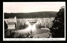 AK Waldeck, Zerstörter Staudamm 1943  - Waldeck