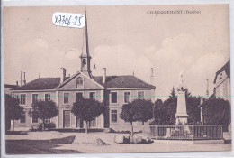 CHARQUEMONT- L HOTEL DE VILLE ET LE MONUMENT AUX MORTS - Autres & Non Classés