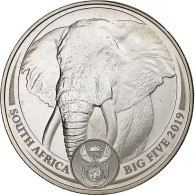 Afrique Du Sud, 5 Rand, ELEPHANT, 2019, South Africa Mint, 1 Oz, Argent, FDC - South Africa