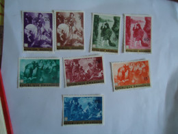 RWANDA MNH  SET 8  STAMPS PAINTING - Autres & Non Classés