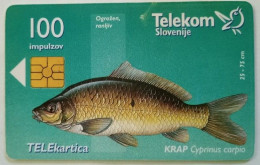 Slovenia 100 Unit Chip Card - Krap / Mura V Vasi Kot - Slovenië