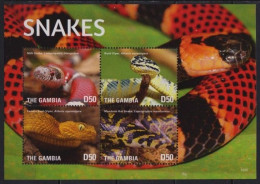 2015 Gambia 7213-7216KL Reptiles - Snakes 10,00 € - Serpientes