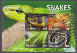 2015 Gambia 7217-7219KL Reptiles - Snakes 10,00 € - Serpenti