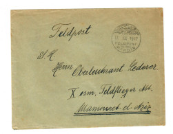 1917: Feldpost MIL MISS Vom Ortslazarett Mardin An Militäradresse Feldflieger - Feldpost (franchigia Postale)