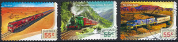 AUSTRALIA 2010 55c Multicoloured, Great Australian Railway Journeys Set Self Adhesive FU - Used Stamps