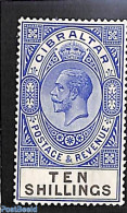 Gibraltar 1925 10Sh, Stamp Out Of Set, Unused (hinged) - Gibilterra