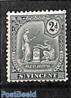 Saint Vincent 1909 2p, Stamp Out Of Set, Unused (hinged) - St.Vincent (1979-...)