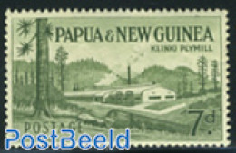 Papua New Guinea 1952 7p, Stamp Out Of Set, Unused (hinged), Various - Industry - Factories & Industries