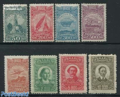 Brazil 1929 Aviation 8v, Unused (hinged), Transport - Aircraft & Aviation - Zeppelins - Unused Stamps