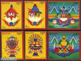 Bhutan 1983 Religion 6v, Mint NH, Religion - Religion - Bhután