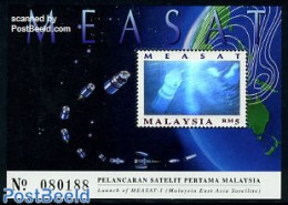 Malaysia 1996 Measat 1 S/s, Mint NH, Science - Transport - Various - Telecommunication - Space Exploration - Holograms - Telecom