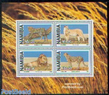 Namibia 1998 Big Cats S/s, Mint NH, Nature - Animals (others & Mixed) - Cat Family - Namibië (1990- ...)