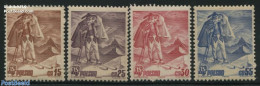 Poland 1939 FIS Games 4v, Unused (hinged), Sport - Various - Skiing - Sport (other And Mixed) - Costumes - Ungebraucht