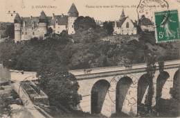 A17-18) CULAN (CHER) VIADUC DE LA ROUTE DE MONTLUCON, COTE EST - CHATEAU ET EGLISE  - Culan