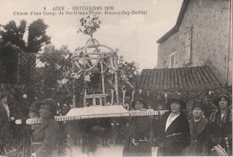 87) AIXE SUR VIENNE - OSTENSIONS 1932 - N° 9 - CHASSE D' UNE COMP. DE STE URSULE (FABR. DECOUX GAY DELLILE ) - (2 SCANS) - Aixe Sur Vienne