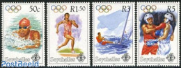 Seychelles 1996 Modern Olympics 4v, Mint NH, Sport - Boxing - Olympic Games - Sailing - Swimming - Boxeo