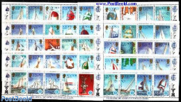Solomon Islands 1986 Americas Cup 50v, Mint NH, Sport - Transport - Various - Sailing - Sport (other And Mixed) - Ship.. - Vela