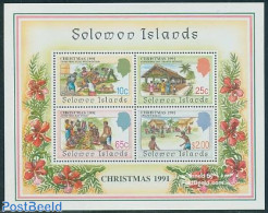 Solomon Islands 1991 Christmas S/s, Mint NH, Religion - Christmas - Natale