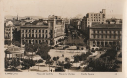 B5- PAMPLONA - PLAZA DEL CASTILLO - PLACE DU CHATEAU - CASTLE SQUARE  - (OBLITERATION DE 1961 - 2 SCANS) - Navarra (Pamplona)