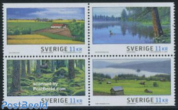 Sweden 2007 Summer Landscape 4v [+], Mint NH, Nature - Various - Ducks - Trees & Forests - Tourism - Unused Stamps